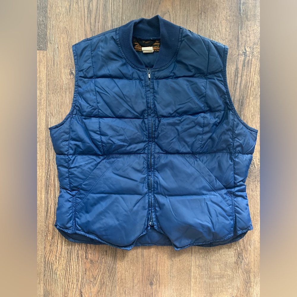 Vintage Eddie Bauer classic vest / Navy / size:approximately S